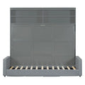 Queen Murphy Bed with Sofa - 2 - in - 1 Design, Storage Solutions & Dual - Piston Mechanism