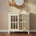 Portland 2 - Door Glass Cabinet by Simple Living